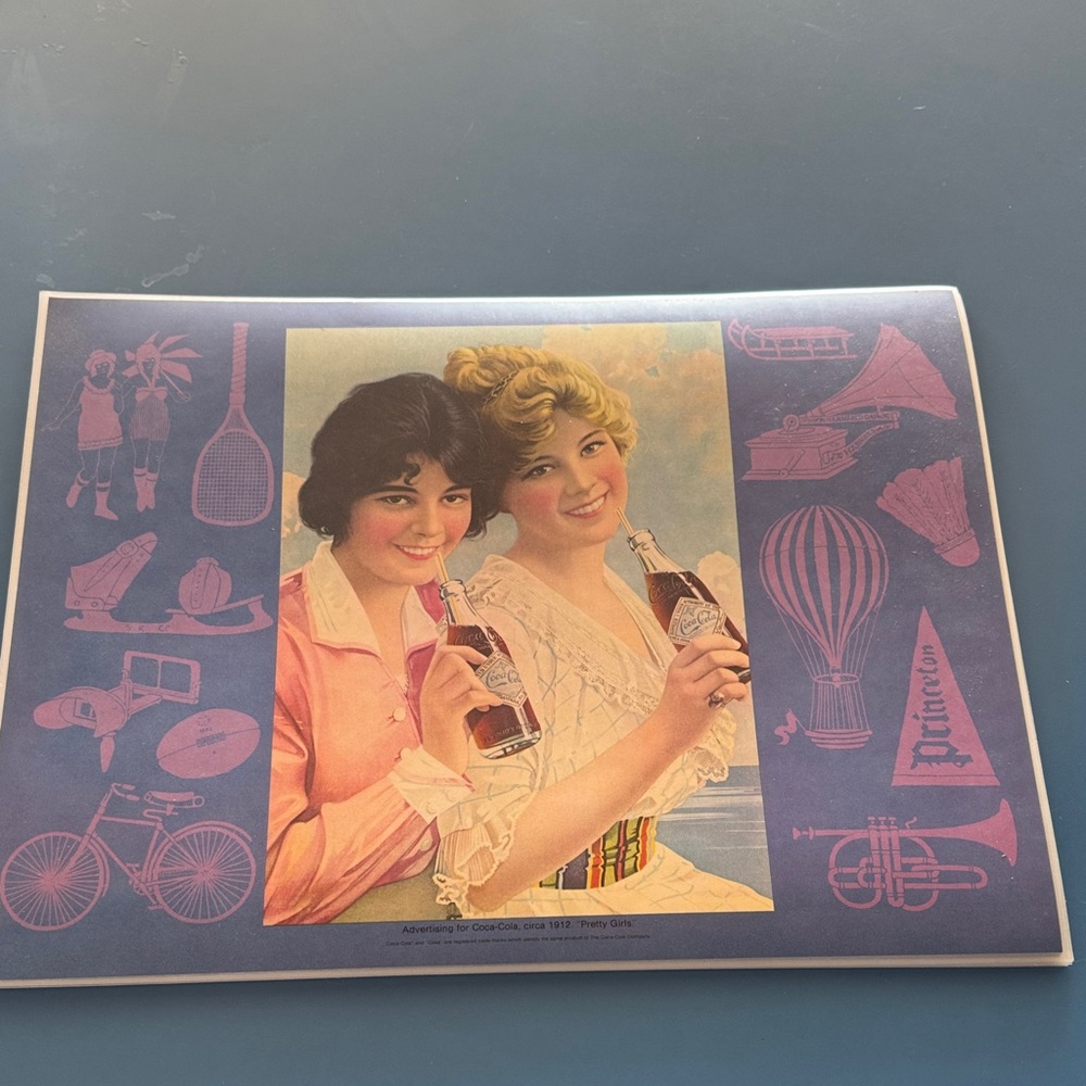 Coca-Cola, circa 1912 “Pretty Girls” placemats